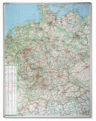 Produktbild von FRANKEN Franken Straßenkartentafel 100 x 135 cm (B x H) Straßenkarte Deutschland 1:800.000