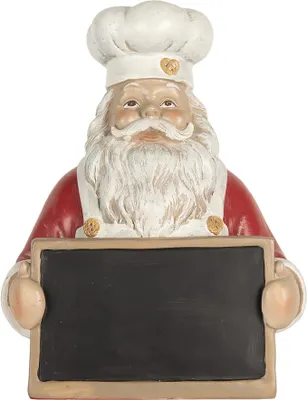 Immagine prodotto di Clayre & Eef Decorazione natalizia Babbo Natale 24x16x30 cm Plastica rossa