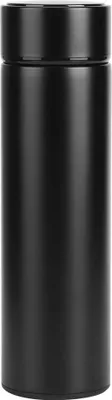 Produktbild von 500 ml Isolierte Wasserflasche mit LED-Temperaturanzeige, Thermobecher, Schwarz