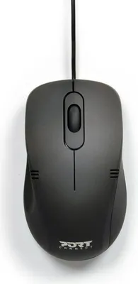 Obrázok produktu pre Káblová USB myš, PORT Designs 900400-PRO, optická 1000 DPI, obojručná, kábel 1,5 m, čierna