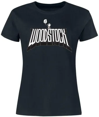 Produktbild von Peanuts T-Shirt Damen Woodstock - Music schwarz XL