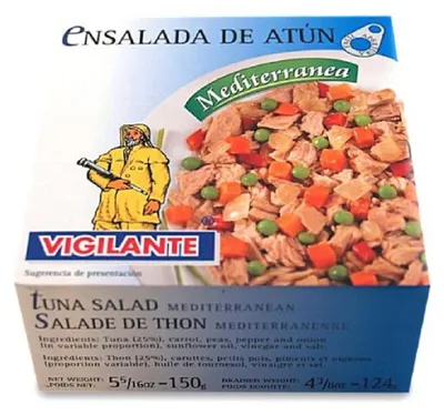 Zdjęcie produktu dla Sałatka z tuńczykiem Mediterranea Sałatka warzywna z tuńczykiem w marynacie 150g