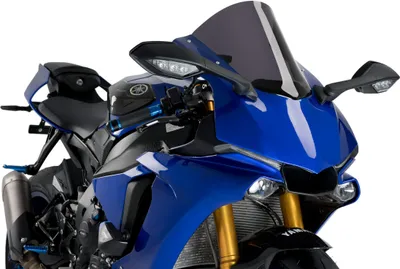 Produktbild von Windschild Puig R-Racer-Scheibe 365 x 305 mm mit ABE für Yamaha YZF-R1, YZF-R1M Bj. 2015 - 2019