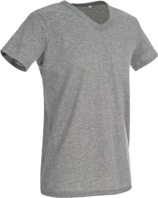 Produktbild von Stedman ST9010 | V-Neck Herren T-Shirt Ben - Farbe: Grey Heather - Größe: S