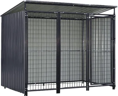 Obrázok produktu pre Kondela Voliéra pre psa Dogny Typ 2 191,5x125x148 cm - antracit