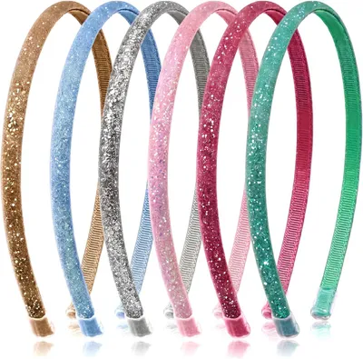 Image de Bandeau scintillant, réglable, multicolore, pour filles et femmes, accessoire de fête