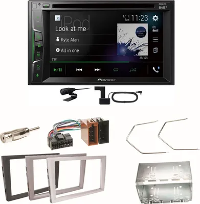 Produktbild von Pioneer AVH-A3200DAB Bluetooth Einbauset für Opel Vectra C Signum Corsa Combo