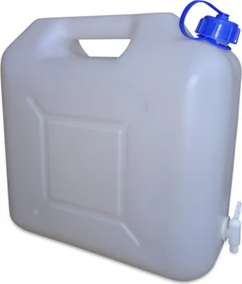 Produktbild von 1 Stück 15 Liter 15 L Wasserkanister (WK) inkl. Auslaufhahn Camping dicht verschließbar (1x15 WK)