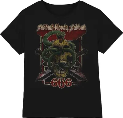 Immagine prodotto di Black Sabbath - Maglietta "Bloody 666" per uomo/donna Unisex RO2144 (M) (Nero)