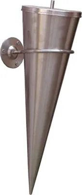 Produktbild von Gartenfackel Edelstahl Wandfackel Bodenfackel Cylinder-Fackel inklusive Zubehör