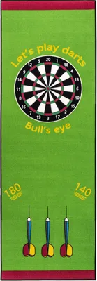 Produktbild von Kingpower Dartteppich mit Abwurflinie, Dart Zubehör mit Motiv, Dartmatte mit Oche, pflegeleichter Teppich rutschfest , Auswahl:Design 15 - 237 x 80 cm