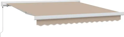 Produktbild von Einziehbare Markise Beige 350 x 250 cm Stoff und Metall