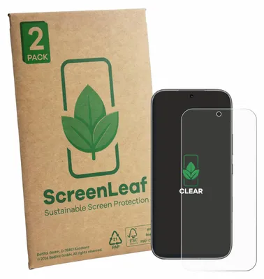 Produktbild von 2x ScreenLeaf Schutzfolie für Honor 600 nachhaltiger Displayschutz Display Schutz Folie Klar Transparent