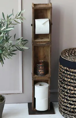 Produktbild von Chic Antique Stand Toilettenpapierhalter Ziegelformen Grimaud Antik-Stil Braun