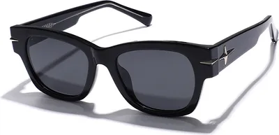Zdjęcie produktu dla INF Modne okulary przeciwsłoneczne z polaryzacją i etui Czarny