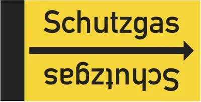 Produktbild von Dreifke® Rohrleitungsband Schutzgas, DIN 2403, ab Ø 15mm, gelb/schwarz, 33m/R...