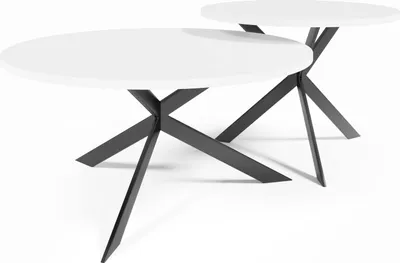 Produktbild von FURNLUX Couchtisch Libre Weiss 75cm / Hauptfarbe: Weiß / Abmessungen: 75 x 36 x 75 cm