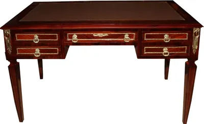 Produktbild von Casa Padrino Luxus Barock Schreibtisch Sekretär 5 Schubladen 120 cm - Handgefertigt aus Massivholz - Barock Schreibtisch Büro Möbel