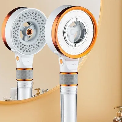 Image de Pommeau de douche à 3 jets, économiseur d'eau, surpresseur, filtre