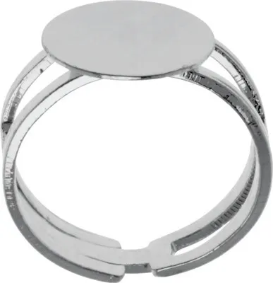 Produktbild von Ringrohling offen silber 1 Stück
