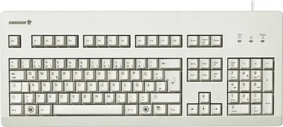 Imagen del producto de CHERRY G80-3000, Tamaño completo (100%), Cable, USB, Teclado mecánico, Distribución QWERTY, Gris