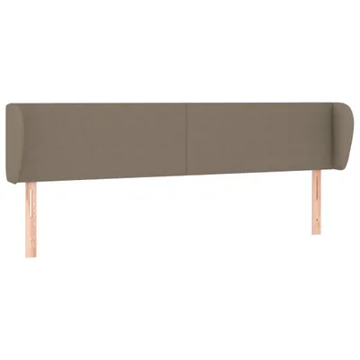 Produktbild von vidaXL Kopfteil mit Ohren Taupe 183x23x78/88 cm Stoff