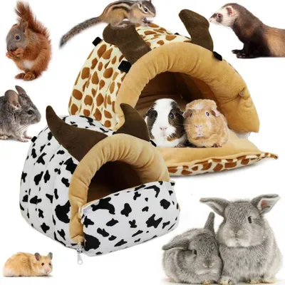 Image de Omgoods - Refuge douillet pour petits animaux - Lit moelleux et hamac