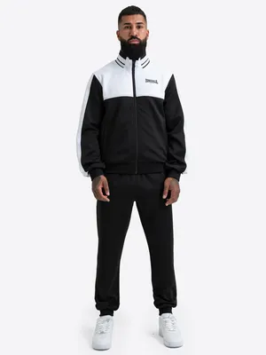 Produktbild von Herren Trainingsanzug schmale Passform UPNEY Black/White XXL Lonsdale