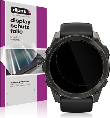 Produktbild von 6x Schutzfolie für Garmin Fenix 7x Pro 42mm klar Displayschutzfolie Folie Display Schutz dipos