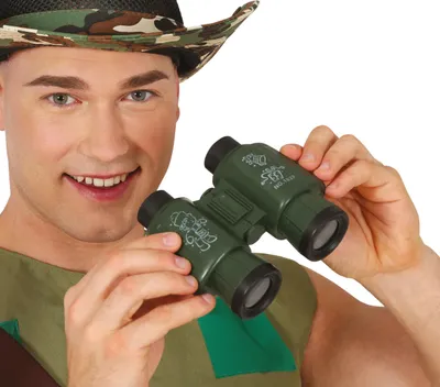Produktbild von Militaer Karneval Fernglas Polizei Abenteuer Spielzeug Taktisch Tarnfarben Accessoire Fuer Erwachsene, Farbe: GrÜn