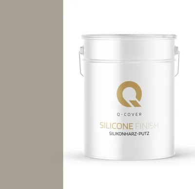 Produktbild von Silikonharz-Putz | Elefantengrau | Reibeputz | Silikonputz | Fassadenputz | 25 kg 2mm | Kratzputz Oberput Strukturputz Fertigputz Wände