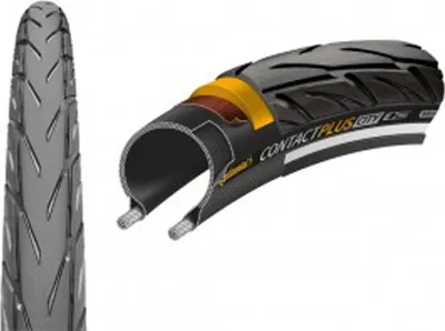 Produktbild von Continental Reifen Contact Plus City Draht 28x1.60" 42-622 schwarz/schwarz Reflex