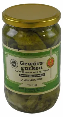 Produktbild von Gewürzgurken nach Original DDR Rezept (720 ml Glas)