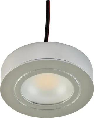 Productafbeelding van EVN P-LED inbouw-/opbouwlamp, rond, chroom mat, IP20, 350mA, 3W, 3000K, 200lm, inbouwdiameter 55mm