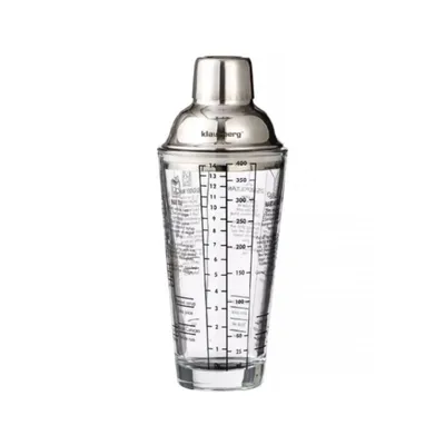 Produktbild von Glas-Shaker Barkeeper für 400 ml mit Rezepten KLAUSBERG KB-7647