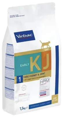 Imagen del producto de Virbac Kat Early Kidney & Joint, 3 kg, alimento seco veterinario para gatos, especialmente formulado para la salud renal y articular