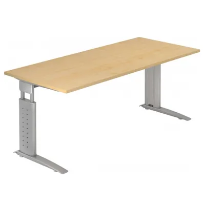 Produktbild von UNDA 19 S - 180 x 80 Ahorn/Silber höhenverstellbar
