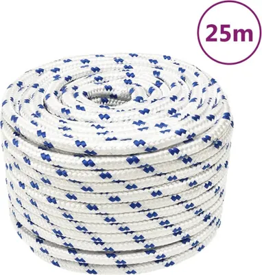 Zdjęcie produktu dla The Living Store Bootsseil Weiß 12 mm 25 m Polypropylen