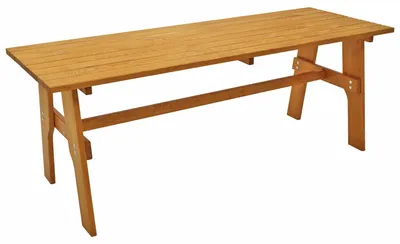 Produktbild von Gartentisch Holztisch Tisch aus Kiefernholz massiv hellbraun