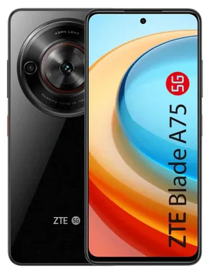 Produktbild von ZTE Blade A75 5G, 16,8 cm (6.6"), 1612 x 720 Pixel, 128 GB, 50 MP, Android 13, Schwarz