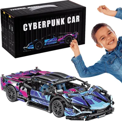 Produktbild von Modellauto Konstruktions-Bausteine LAMBO CYBERPUNK 1:14 – Baukasten Auto Spielzeug für Kinder und Sammler