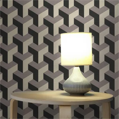 Produktbild von Tapete Grafik M1-No.11949 Vliestapete 3D Beige Schwarz Wohnzimmer Schlafzimmer Küche
