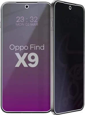 Produktbild von Hybridglas mit Privatschutzfilter für Oppo Find X9, Bizon Glass Mule Shadow, Matt