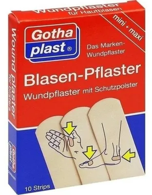 Obrázok produktu pre Náplasti na pľuzgiere Gothaplast, 10 ks.