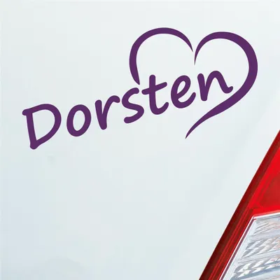Produktbild von Auto Aufkleber Dorsten Herz Stadt City Liebe Love Heimat 17x8 cm Lila Sticker Heckscheibenaufkleber