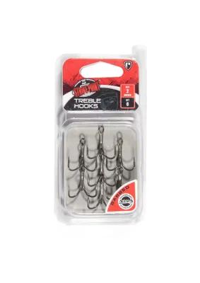 Produktbild von Fox Rage Strike Point Treble Hooks Size 4 6st.