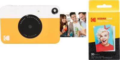 Obrázok produktu pre Fotoaparát Kodak Printomatic 2MP + papierová náplň 20 ks. - ŽLTÁ