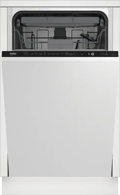 Produktbild von Beko BDIS 38120Q, Voll integriert, Single (45 cm breit), Weiß, Schwarz, Tasten, LCD