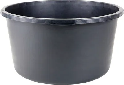 Produktbild von Mörtelkübel PE rund schwarz ∅ 650 mm 90 l
