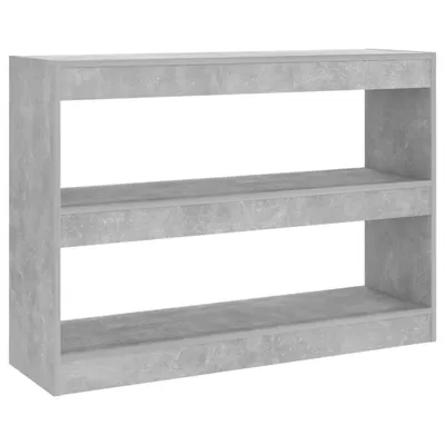 Image de Bibliothèque/Séparateur de pièce Gris béton 100x30x72 cm
